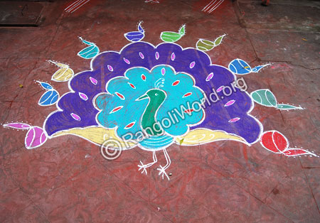 Peacockdance Rangoli
